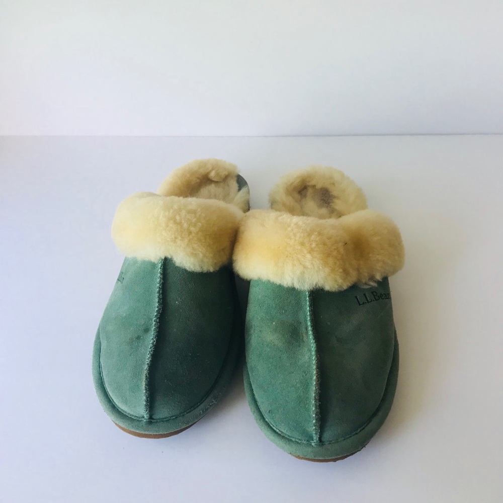 LL.Bean Green Slippers Size 7 - Picture 4 of 7